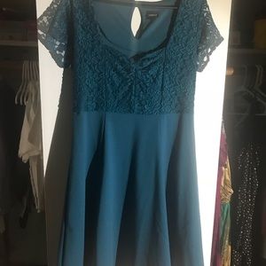 Torrid dress with lace at the top